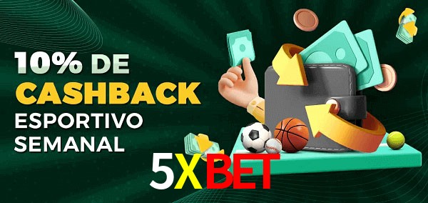 10% de bônus de cashback na 5Xbet